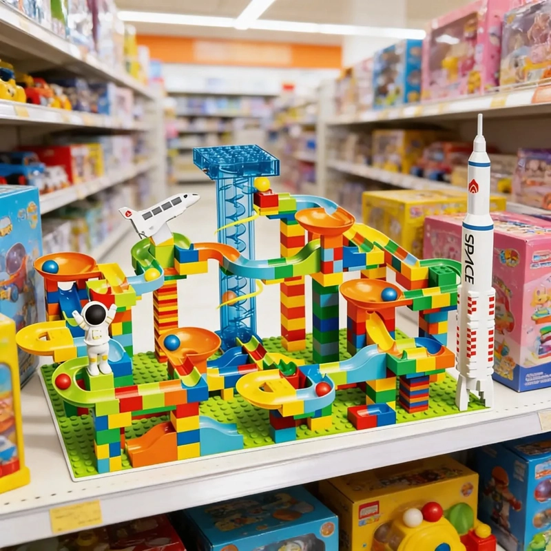 CIRCUITO CANICAS 536 PCS MARBLE RUN BLOQUES EDUCATIVO NIÑOS - 7