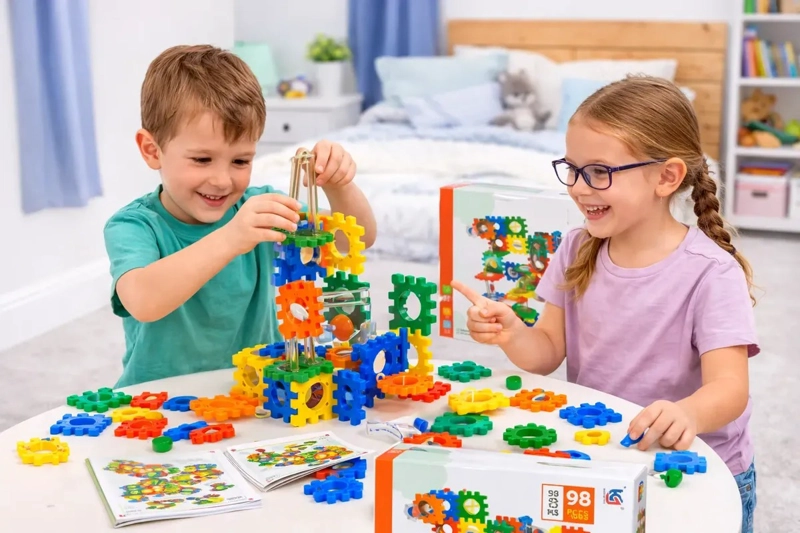 JUEGO CONSTRUCCION 98 PCS MARBLE RUN CIRCUITO BOLA DIDACTICO - 4