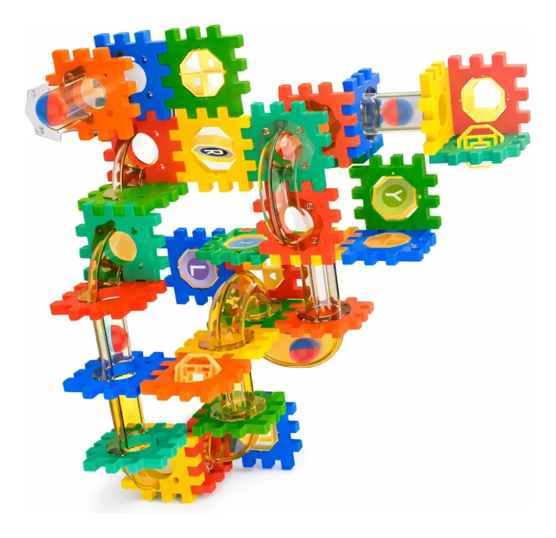 JUEGO CONSTRUCCION 98 PCS MARBLE RUN CIRCUITO BOLA DIDACTICO - 5