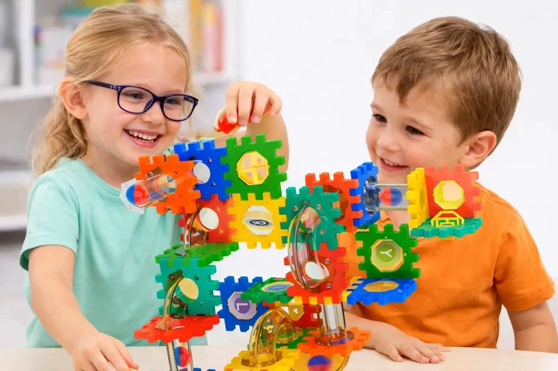 JUEGO CONSTRUCCION 98 PCS MARBLE RUN CIRCUITO BOLA DIDACTICO - 6