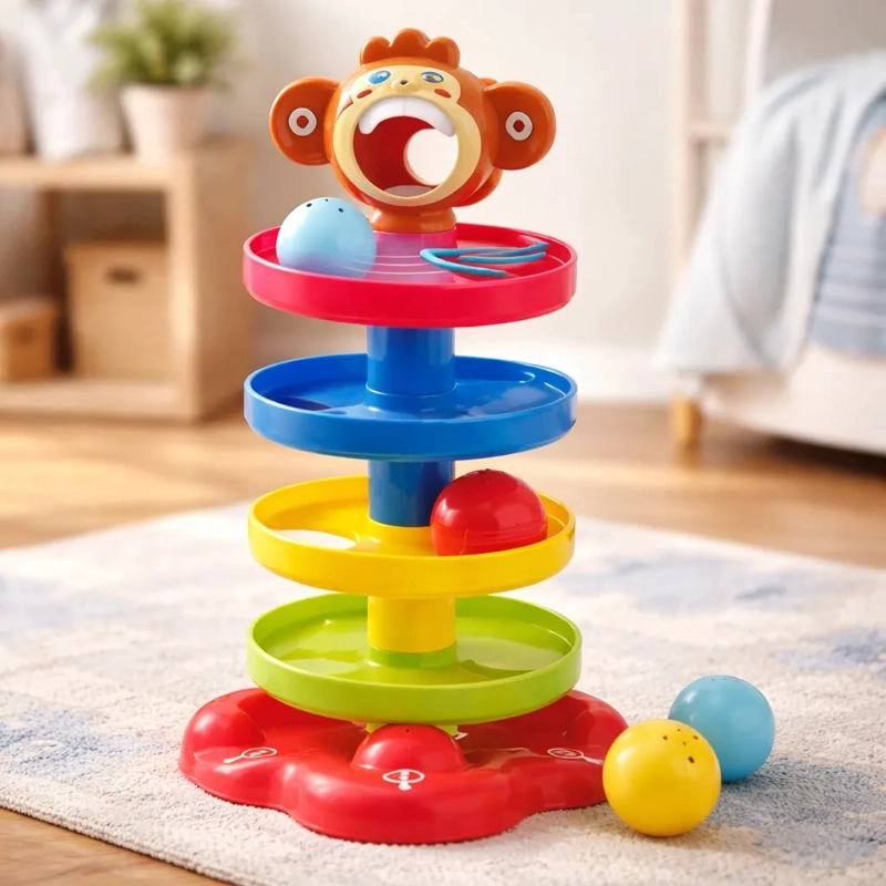 TORRE CASCADA PELOTAS SONAJERO DIDACTICO PARA BEBE S +18MESES - 3
