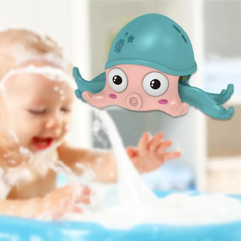 PULPO DE BAÑO PARA NIÑOS JUGUETE A CUERDA DIVERTIDO - 6