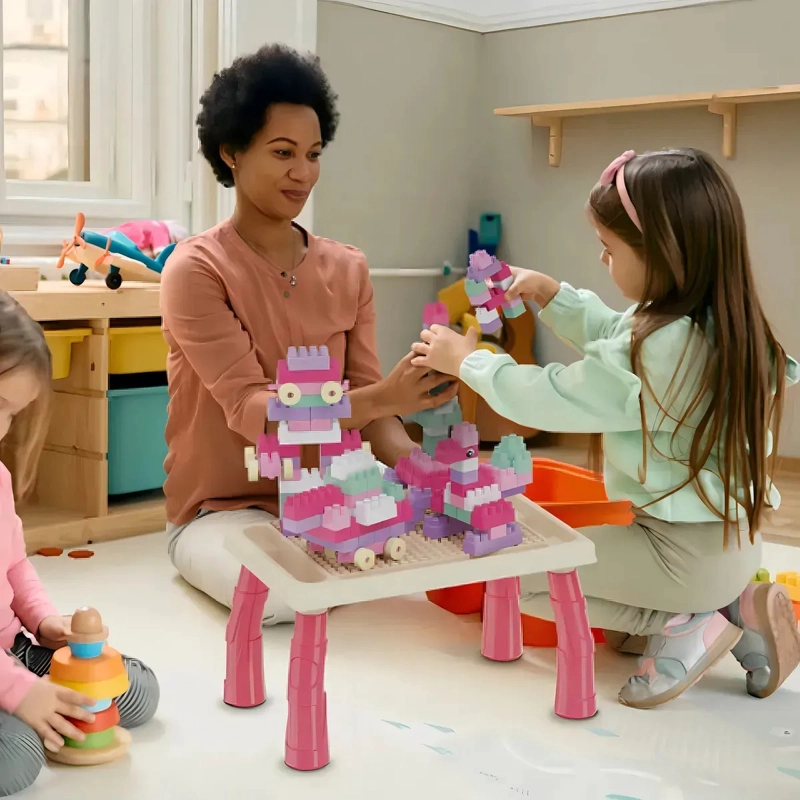 BLOQUES CONSTRUCCION 100 PIEZAS JUGUETE DIDACTICO INFANTIL - 6