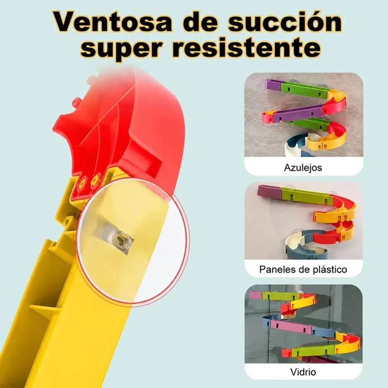 JUGUETE RESBALIN PATITOS EN TINA DE BAÑO DIDACTICO INFANTIL - 2