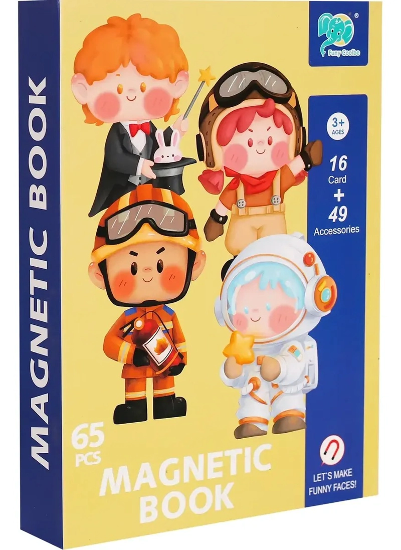 LIBRO MAGNE TICO PROFESIONES DIDACTICO INFANTIL 65PCS NIÑOS - 1
