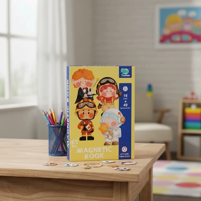 LIBRO MAGNE TICO PROFESIONES DIDACTICO INFANTIL 65PCS NIÑOS - 2