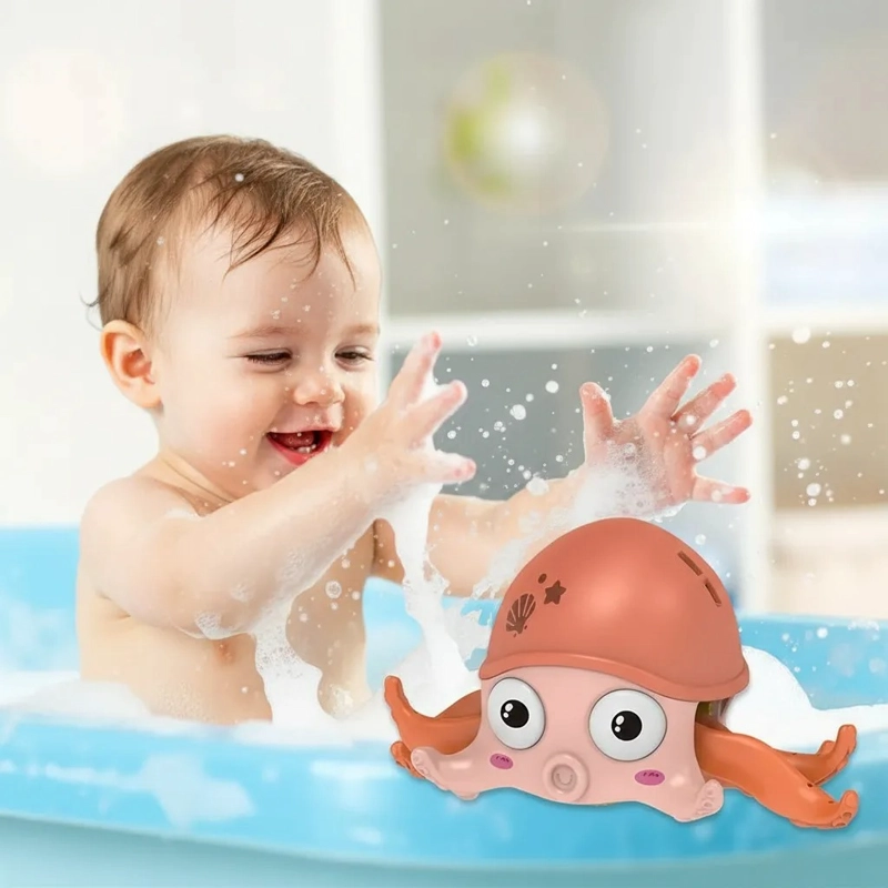 PULPO DE BAÑO PARA NIÑOS JUGUETE A CUERDA DIVERTIDO - 3