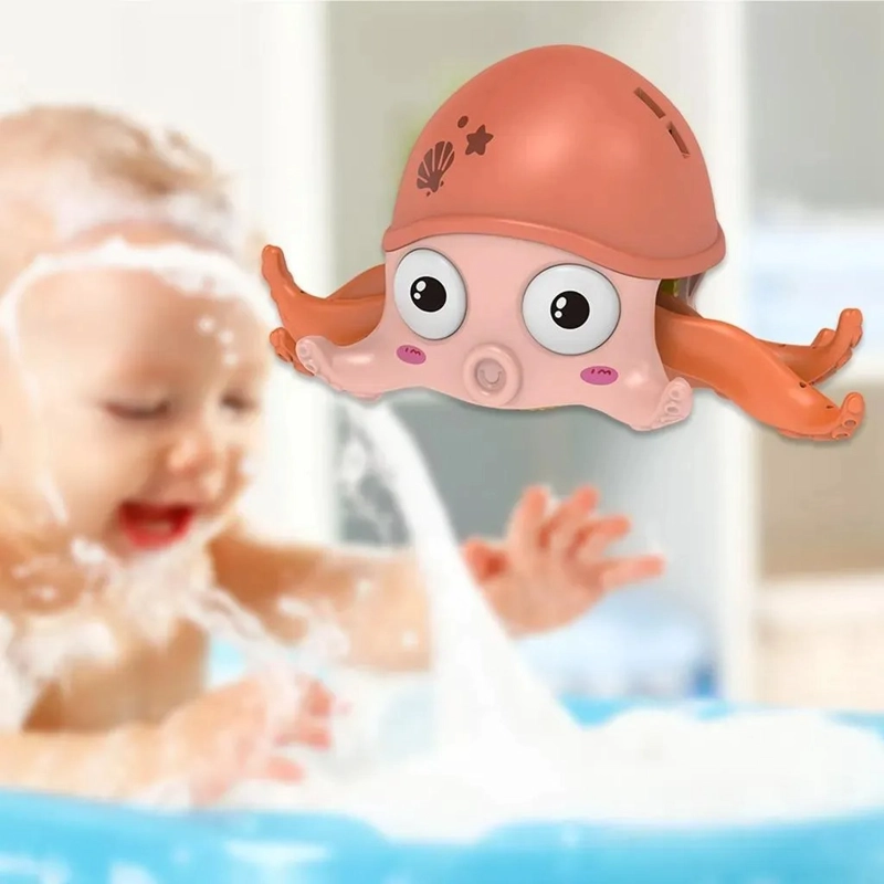 PULPO DE BAÑO PARA NIÑOS JUGUETE A CUERDA DIVERTIDO - 9