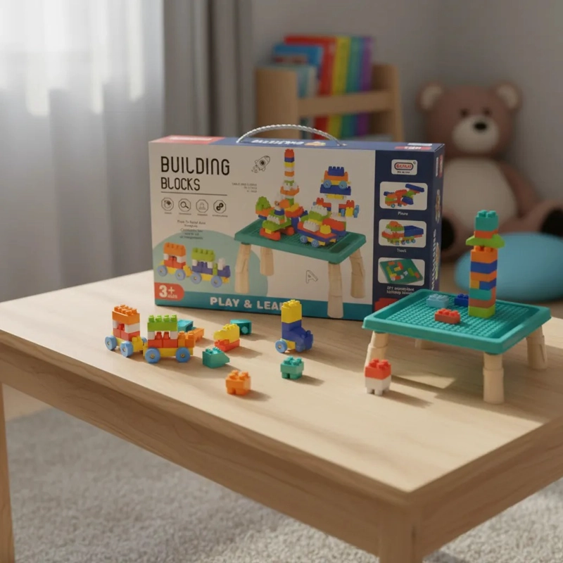 BLOQUES CONSTRUCCION 100 PIEZAS JUGUETE DIDACTICO INFANTIL - 6