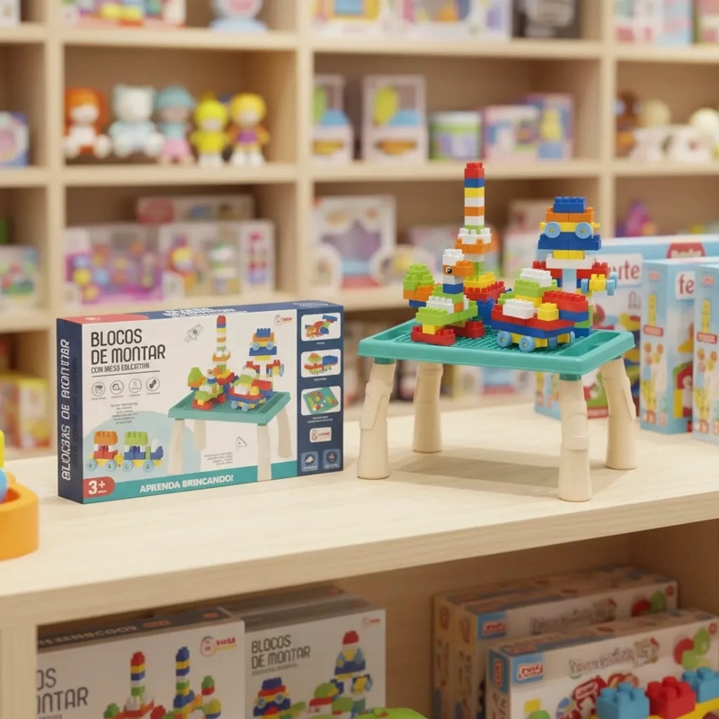 BLOQUES CONSTRUCCION 100 PIEZAS JUGUETE DIDACTICO INFANTIL - 9