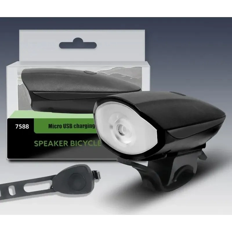 LUZ BICICLETA DELANTERA CON BOCINA INTEGRADA USB RECARGABLE - 3