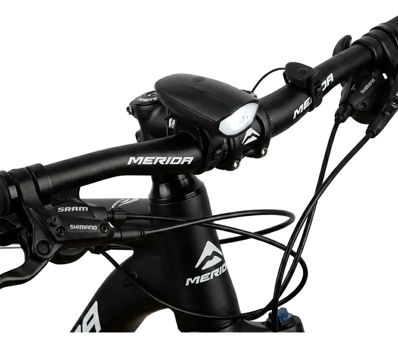 LUZ BICICLETA DELANTERA CON BOCINA INTEGRADA USB RECARGABLE - 9