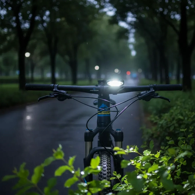 LUZ DELANTERA BICICLETA LED USB RECARGABLE RESISTENTE AGUA - 7