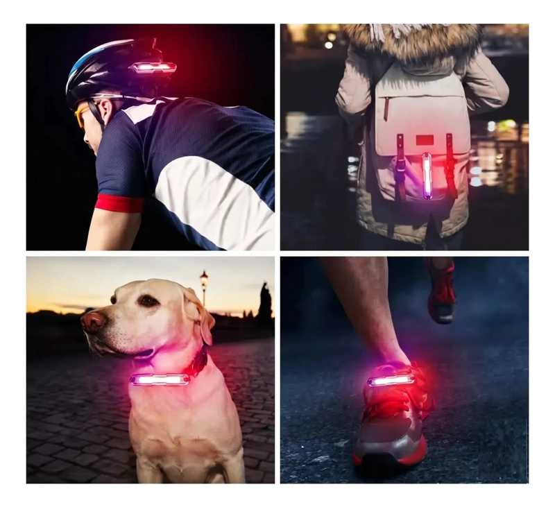 LUZ LED TRASERA PARA BICICLETAS RECARGABLE USB - 9