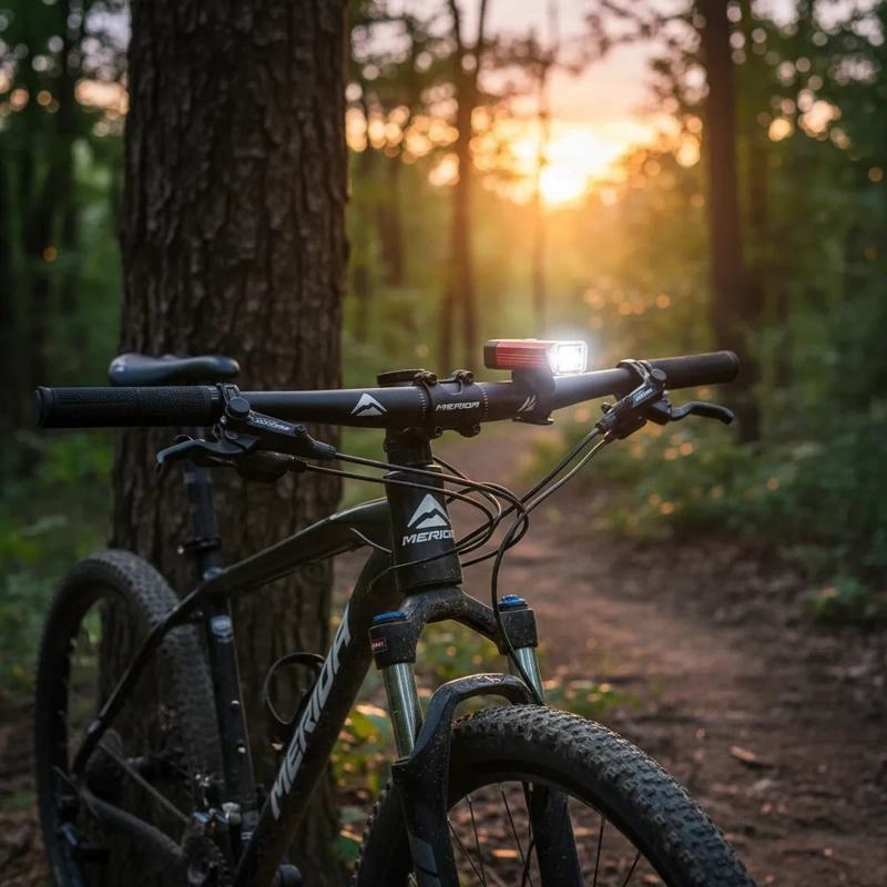 LUZ DELANTERA BICICLETA LED USB RECARGABLE MTB ALTA POTENCIA - 2