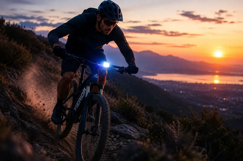 LUZ DELANTERA BICICLETA LED USB RECARGABLE MTB ALTA POTENCIA - 3