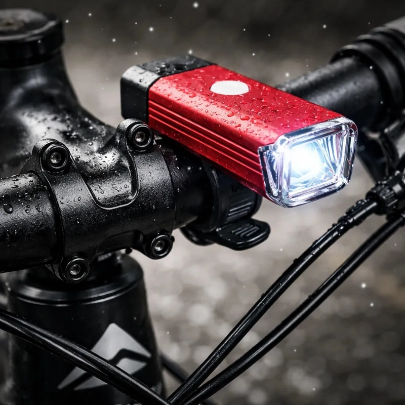 LUZ DELANTERA BICICLETA LED USB RECARGABLE MTB ALTA POTENCIA - 6