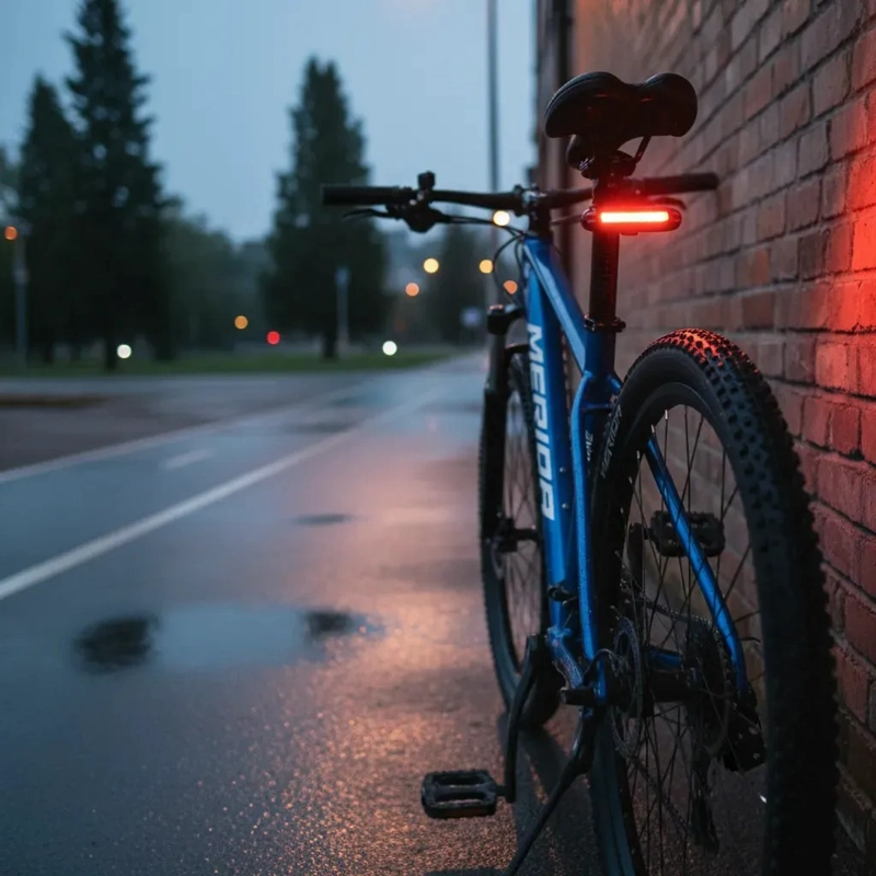 LUZ TRASERA BICICLETA LED RECARGABLE USB ALTA VISIBILIDAD NEGRO Y BLANCO NEGRO/BLANCO - 7