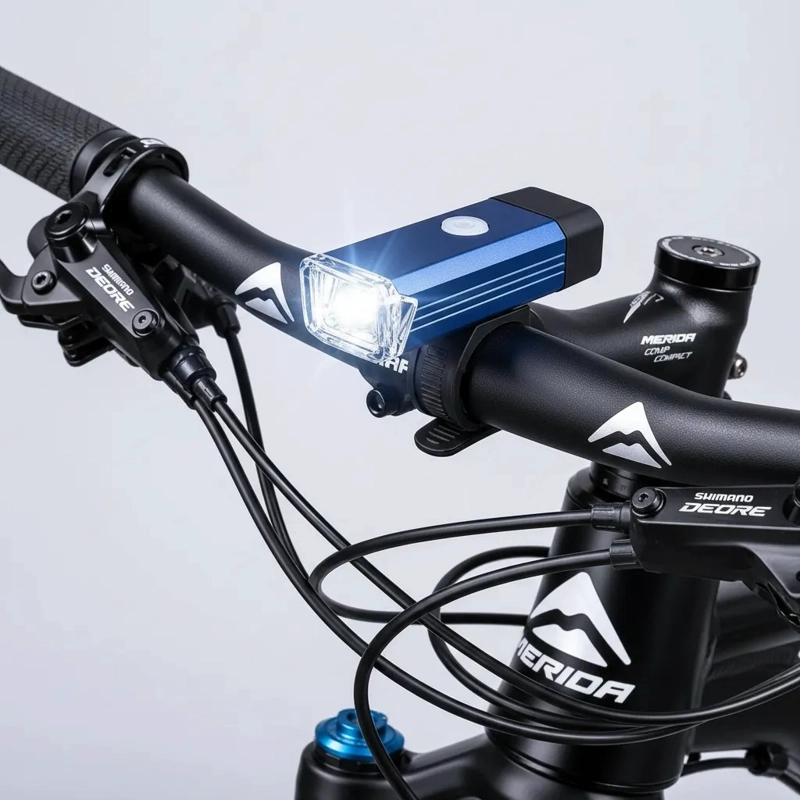 LUZ DELANTERA BICICLETA LED USB RECARGABLE MTB ALTA POTENCIA - 2