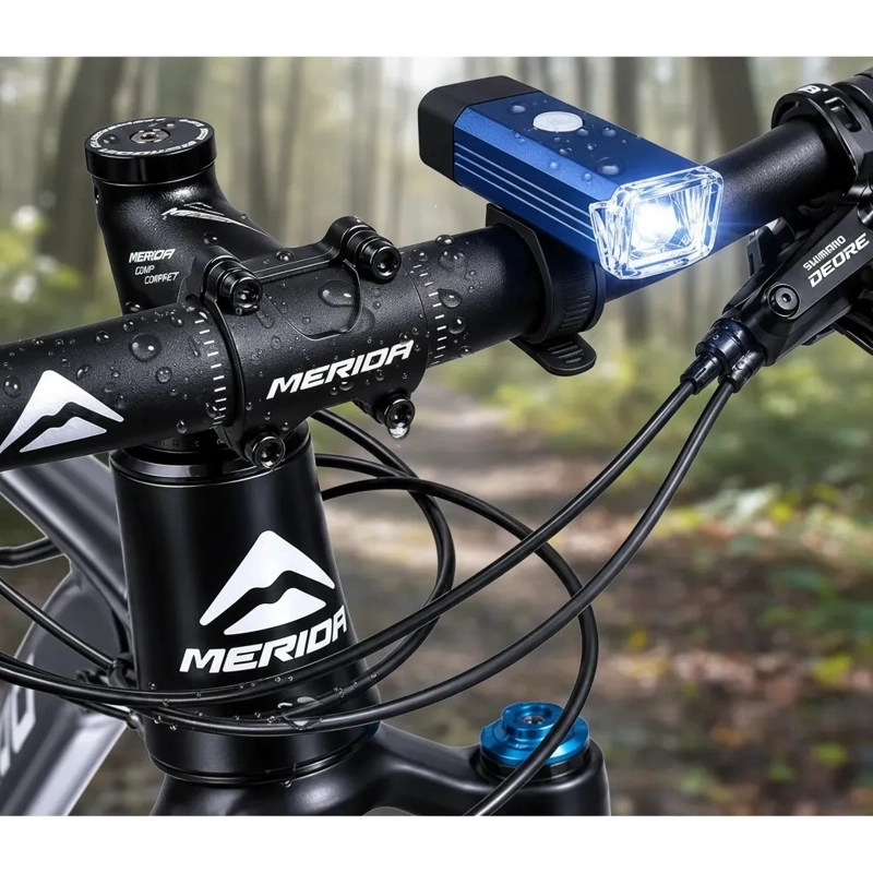 LUZ DELANTERA BICICLETA LED USB RECARGABLE MTB ALTA POTENCIA - 3