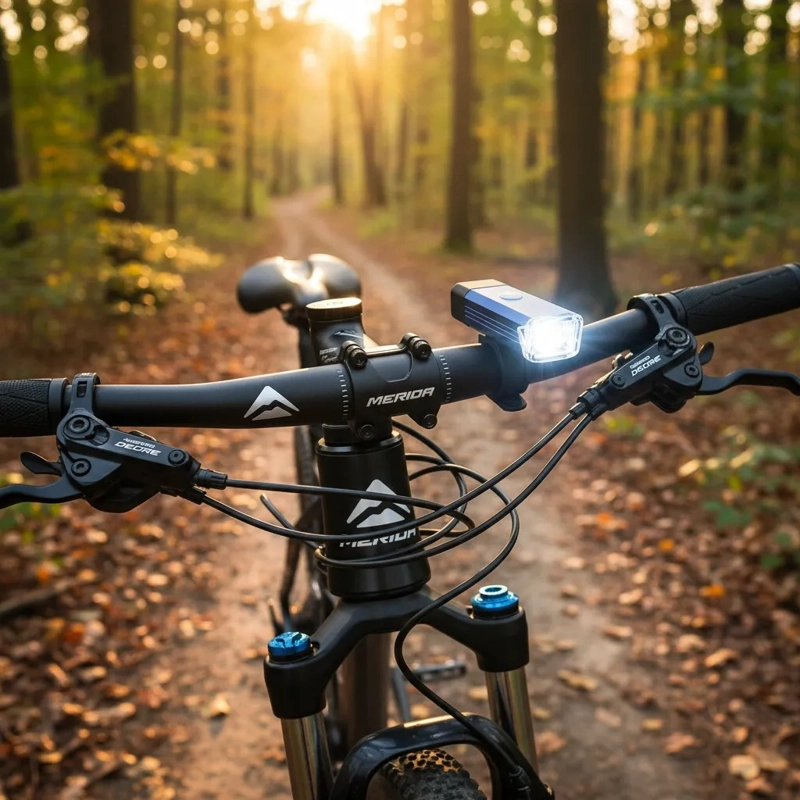 LUZ DELANTERA BICICLETA LED USB RECARGABLE MTB ALTA POTENCIA - 5