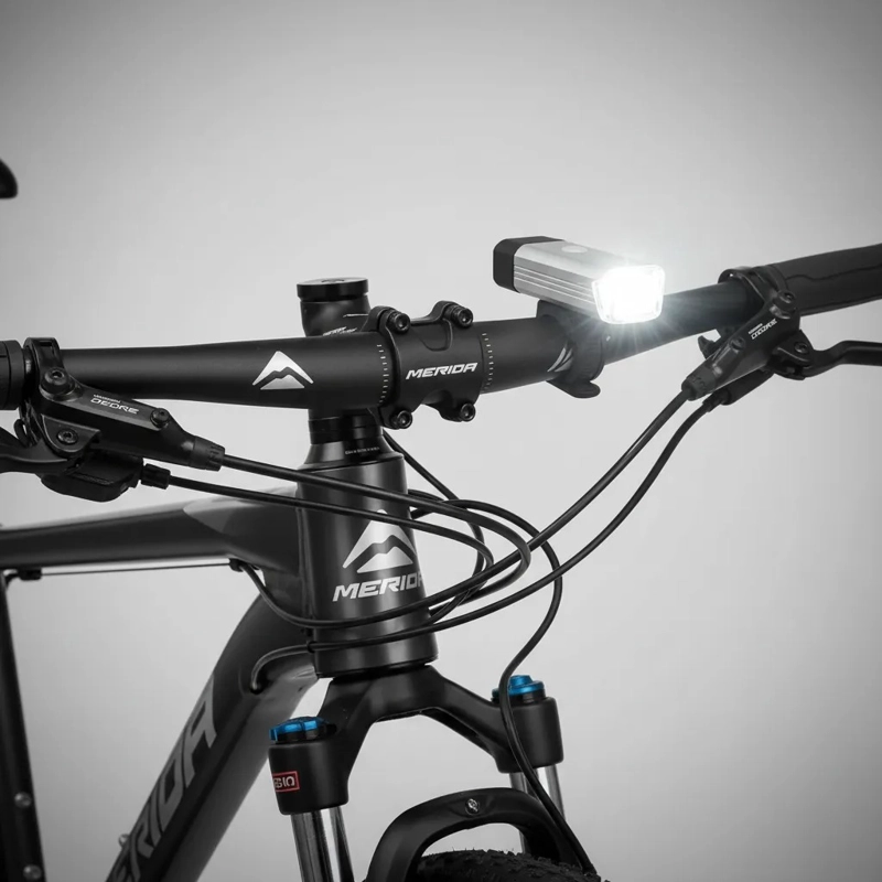 LUZ DELANTERA BICICLETA LED USB RECARGABLE MTB ALTA POTENCIA - 2