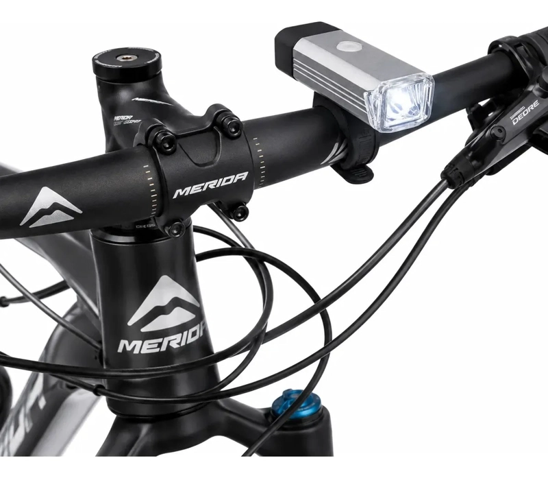 LUZ DELANTERA BICICLETA LED USB RECARGABLE MTB ALTA POTENCIA - 6