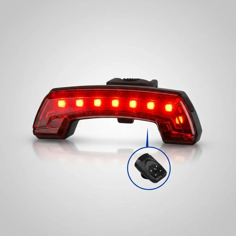 LUZ TRASERA BICICLETA LED CON CONTROL SEÑALIZADOR DE VIRAJE - 2