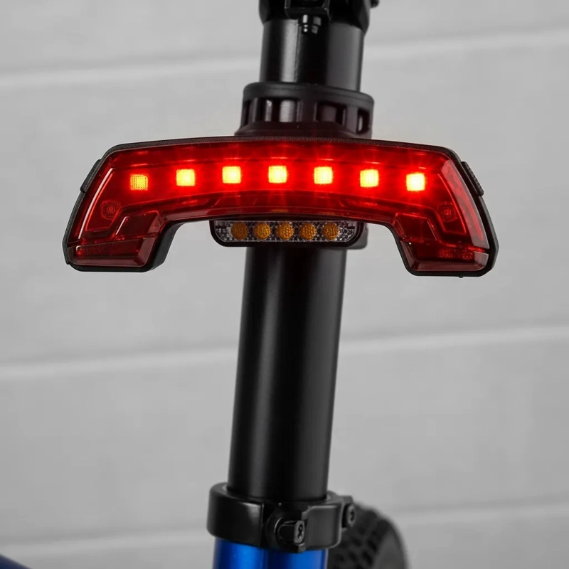 LUZ TRASERA BICICLETA LED CON CONTROL SEÑALIZADOR DE VIRAJE - 3