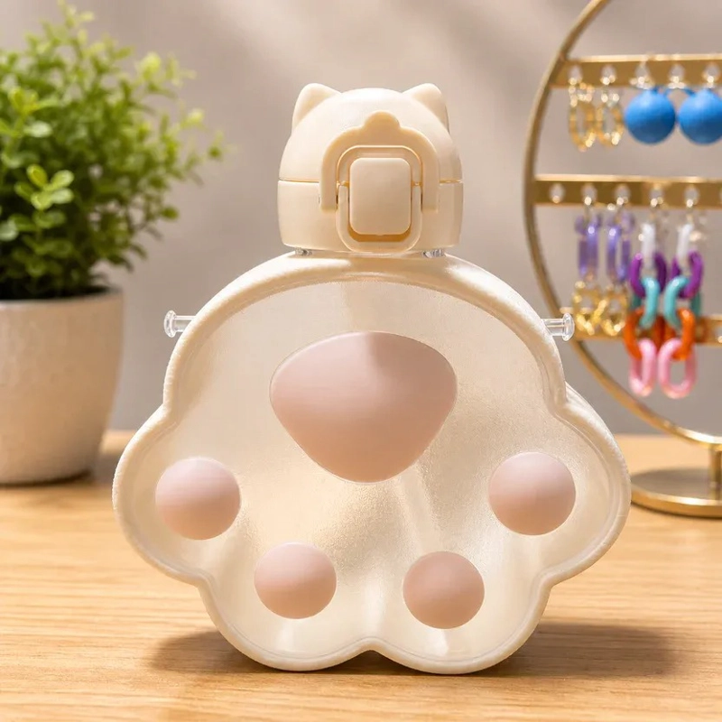 BOTELLA AGUA NIÑOS PATITA ANIMALITO CON CORREA LARGA KAWAII - 2