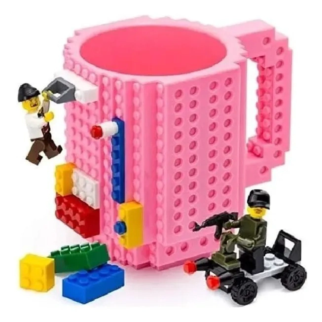 TAZON LEGO ARMABLE CON PIEZAS PLEGABLES MUG CREATIVO 3D - 1