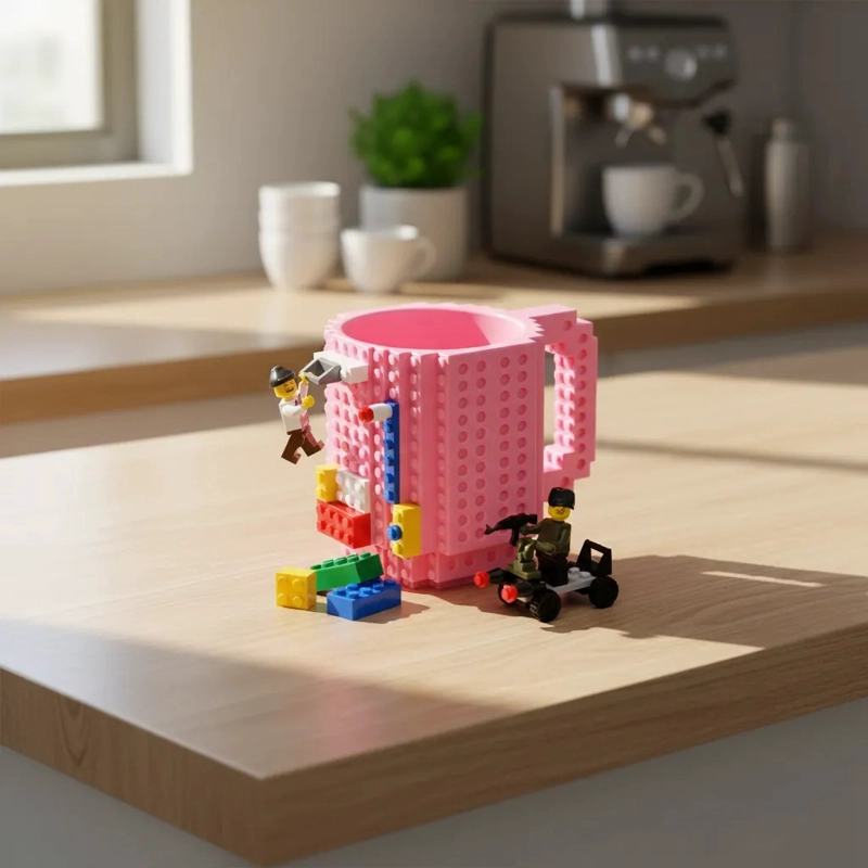 TAZON LEGO ARMABLE CON PIEZAS PLEGABLES MUG CREATIVO 3D - 2