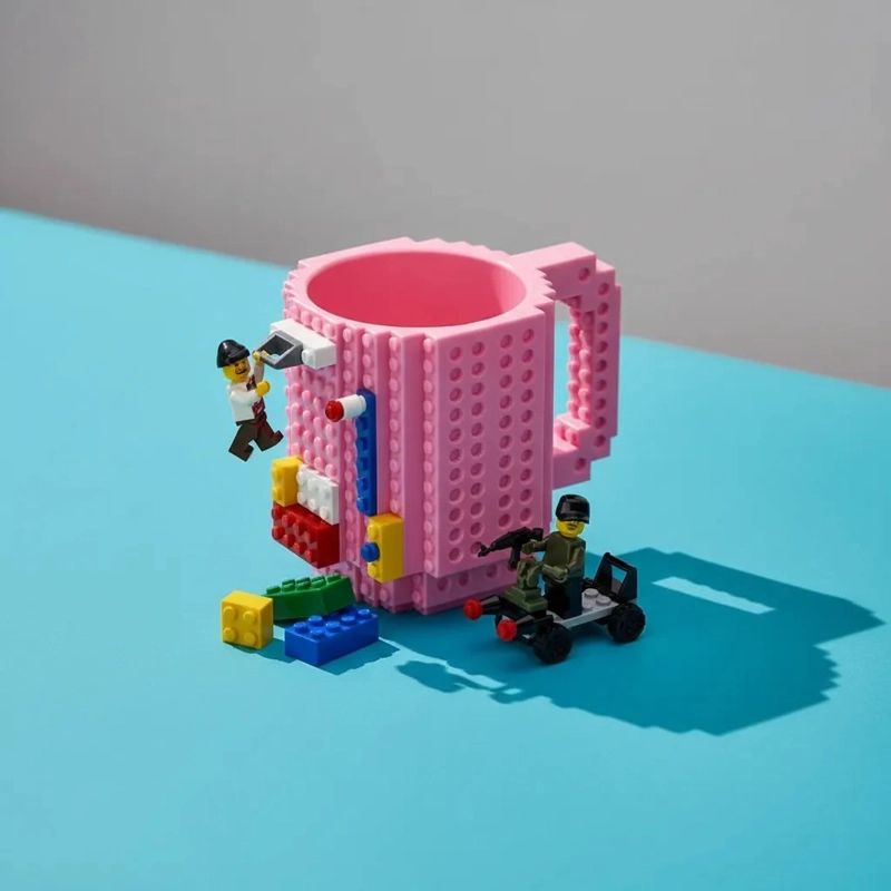 TAZON LEGO ARMABLE CON PIEZAS PLEGABLES MUG CREATIVO 3D - 4