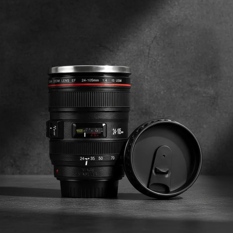 TAZON MUG LENTE CAMARA CANON EF 24-105MM CON TAPA HERMETICA - 4