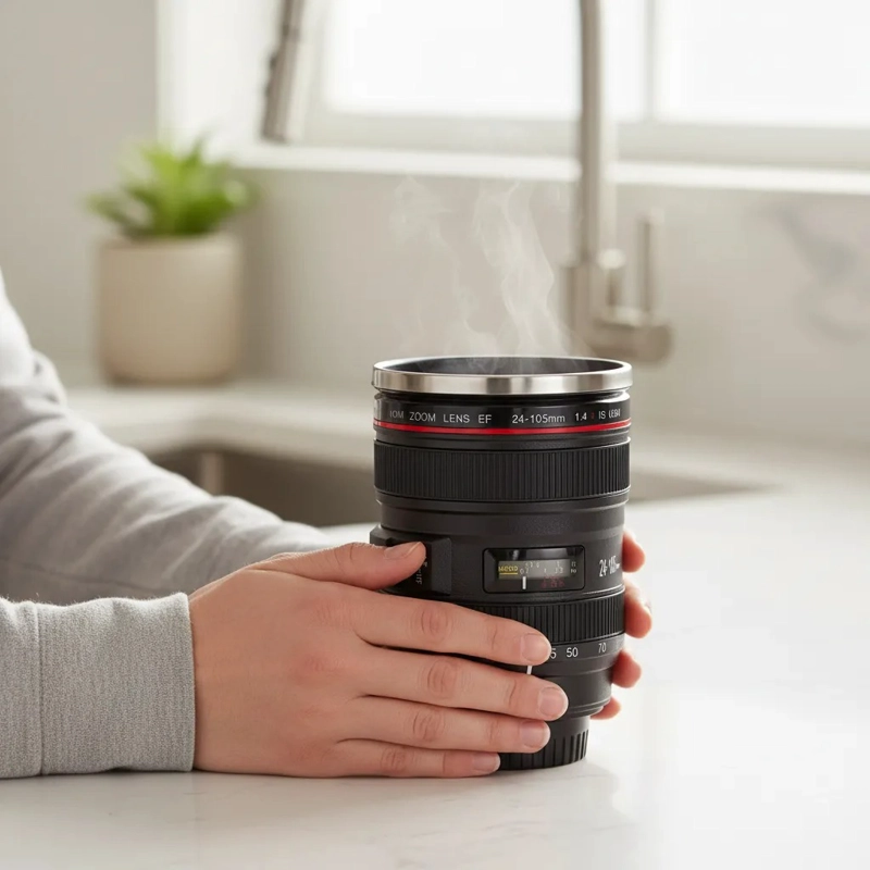 TAZON MUG LENTE CAMARA CANON EF 24-105MM CON TAPA HERMETICA - 5