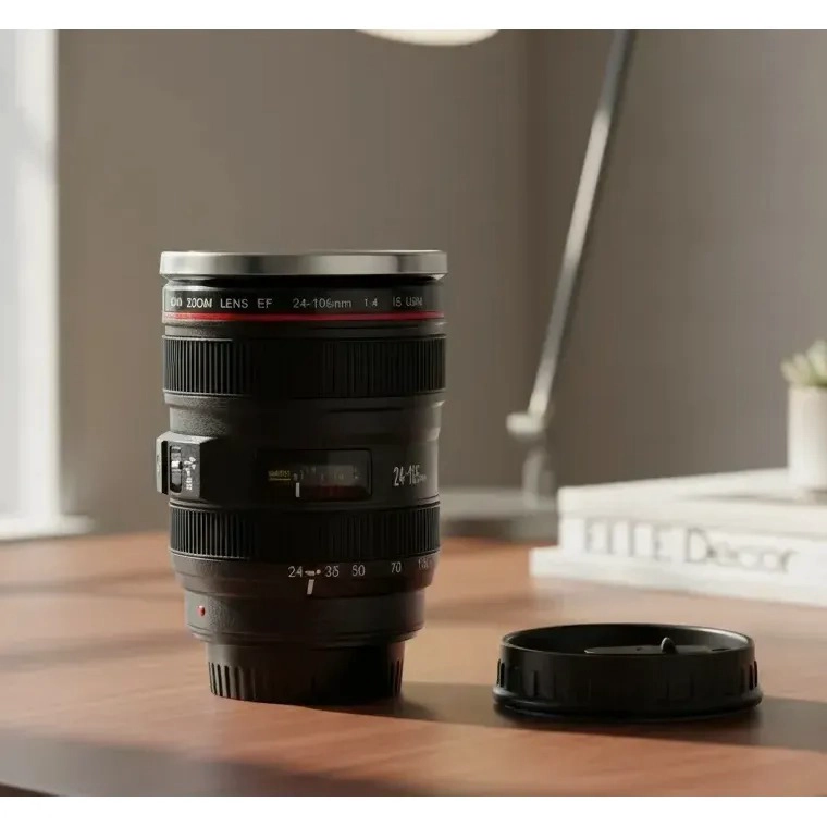 TAZON MUG LENTE CAMARA CANON EF 24-105MM CON TAPA HERMETICA - 6