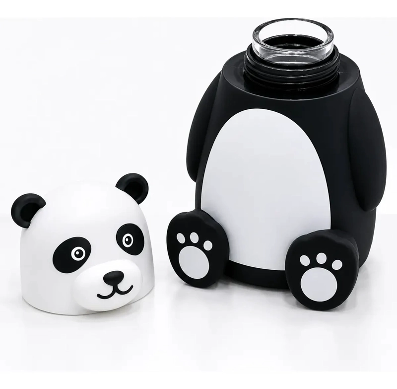 BOTELLA PANDA INFANTIL 320 ML TERMO AGUA DISEÑO KAWAII CUTE - 1