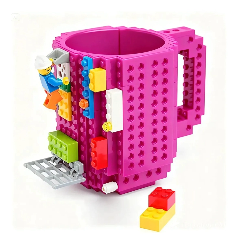 TAZON LEGO ARMABLE CON PIEZAS PLEGABLES MUG CREATIVO 3D - 1