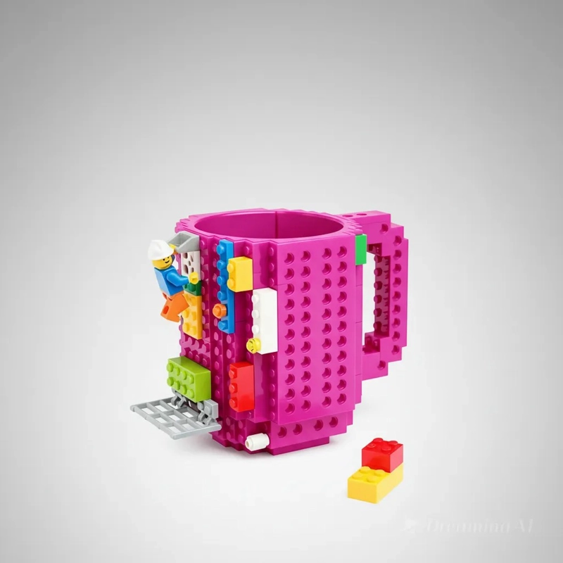 TAZON LEGO ARMABLE CON PIEZAS PLEGABLES MUG CREATIVO 3D - 3