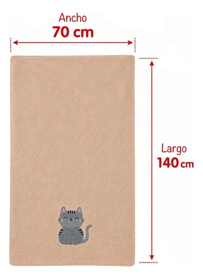 TOALLA DE BAÑO MICROFIBRA ABSORBENTE 70X140 CM SECADO RAPIDO - 4