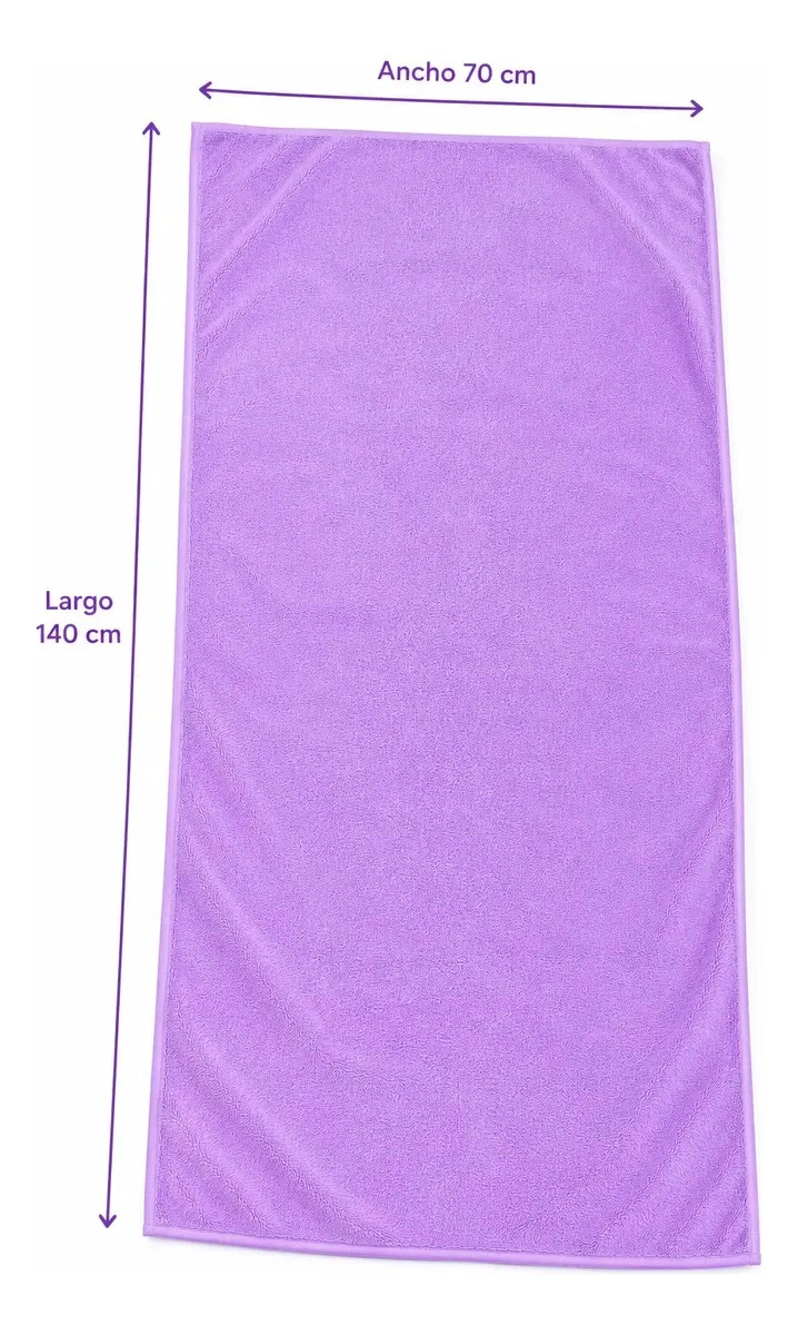TOALLA MICROFIBRA BAÑOS ABSORBENTE 70X140 CM SECADO RAPIDO - 5
