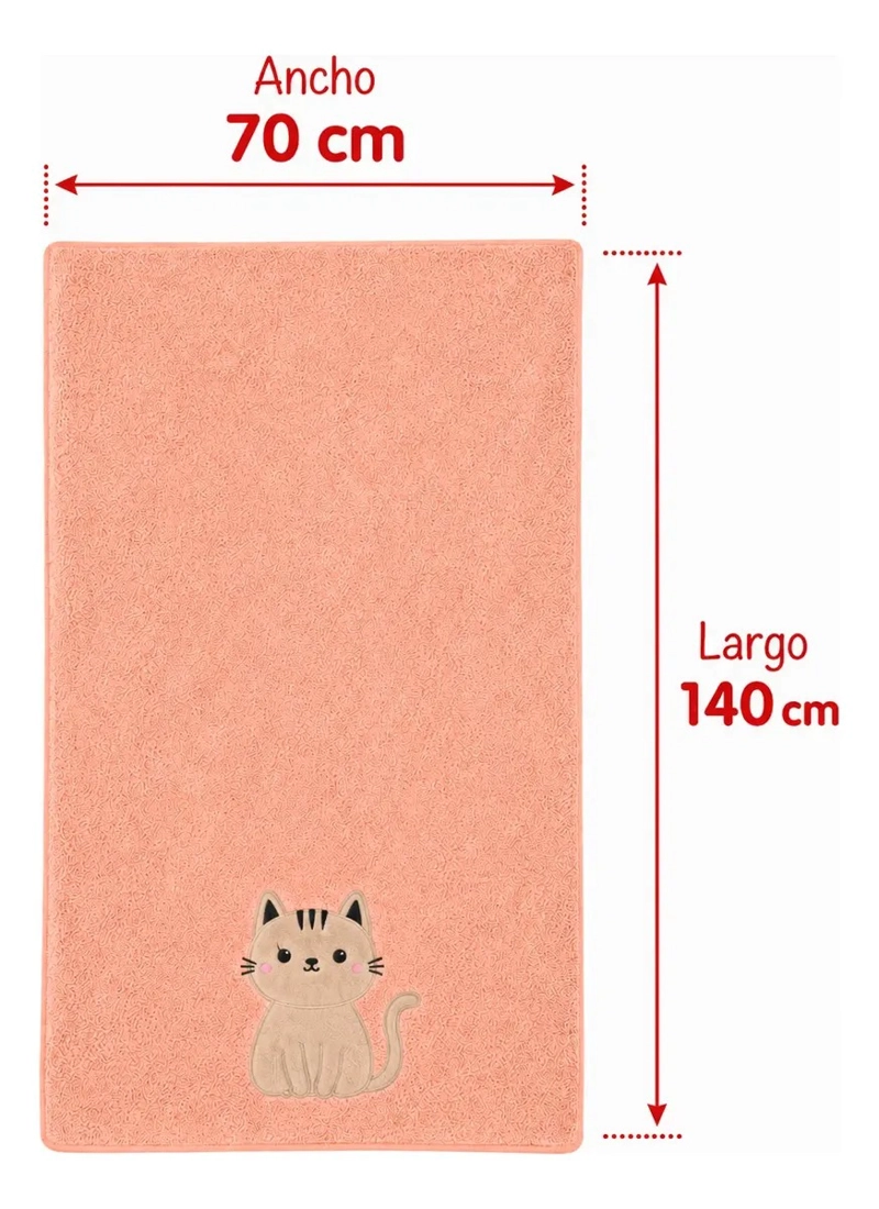 TOALLA DE BAÑO MICROFIBRA ABSORBENTE 70X140 CM SECADO RAPIDO - 4