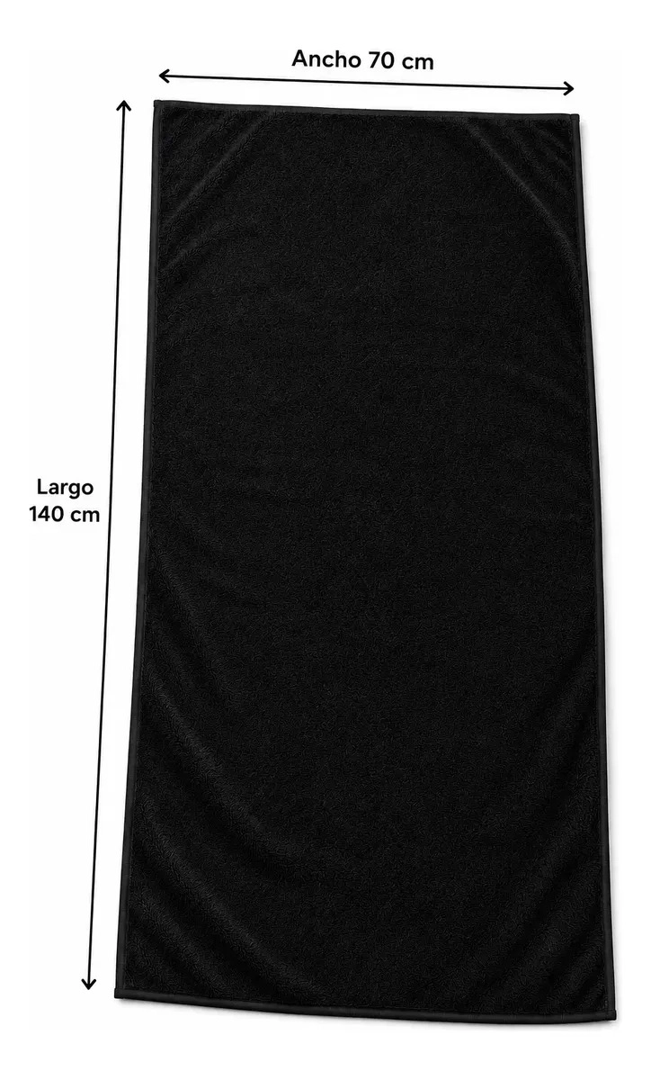 TOALLA MICROFIBRA BAÑOS ABSORBENTE 70X140 CM SECADO RAPIDO - 4
