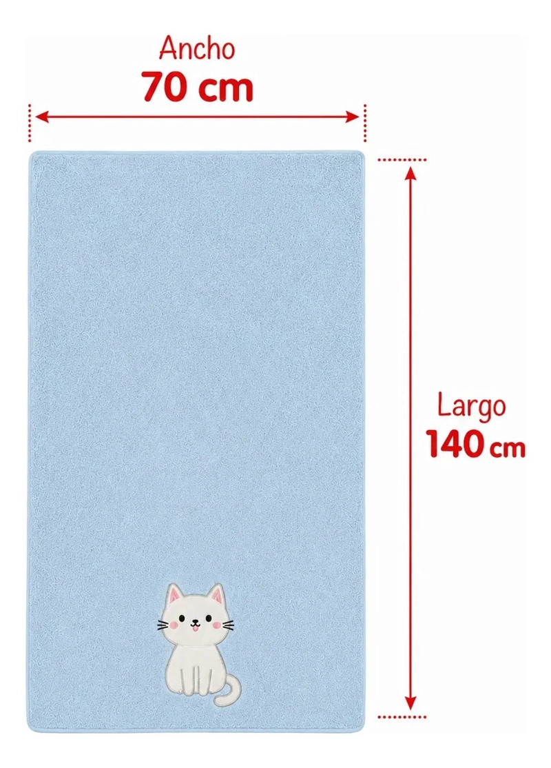 TOALLA DE BAÑO MICROFIBRA ABSORBENTE 70X140 CM SECADO RAPIDO - 3