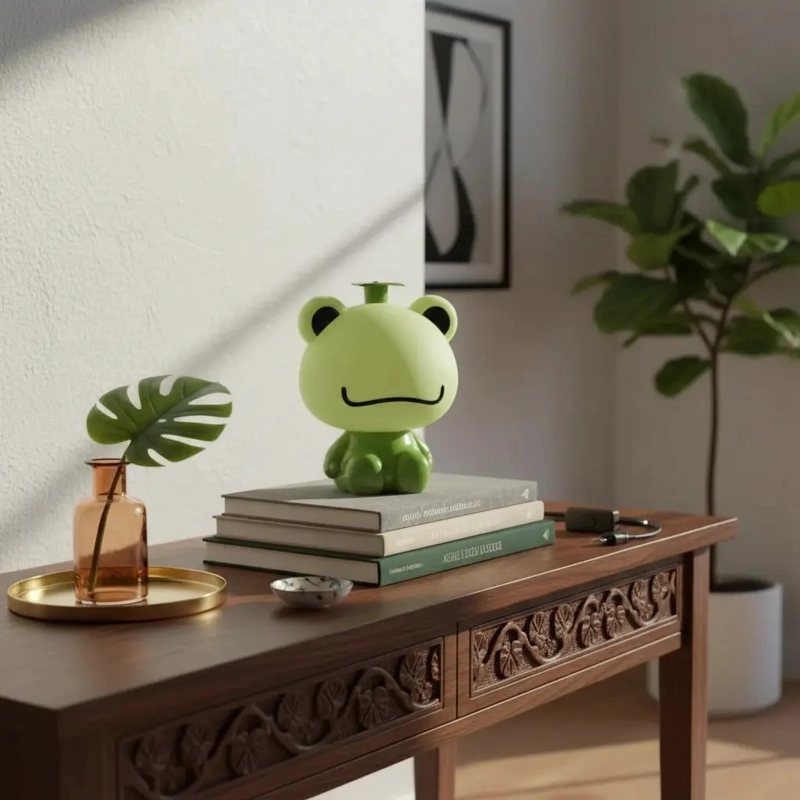 LAMPARA LED DECORATIVA NOCTURNA DISEÑO DE RANA PARA NIÑOS - 2