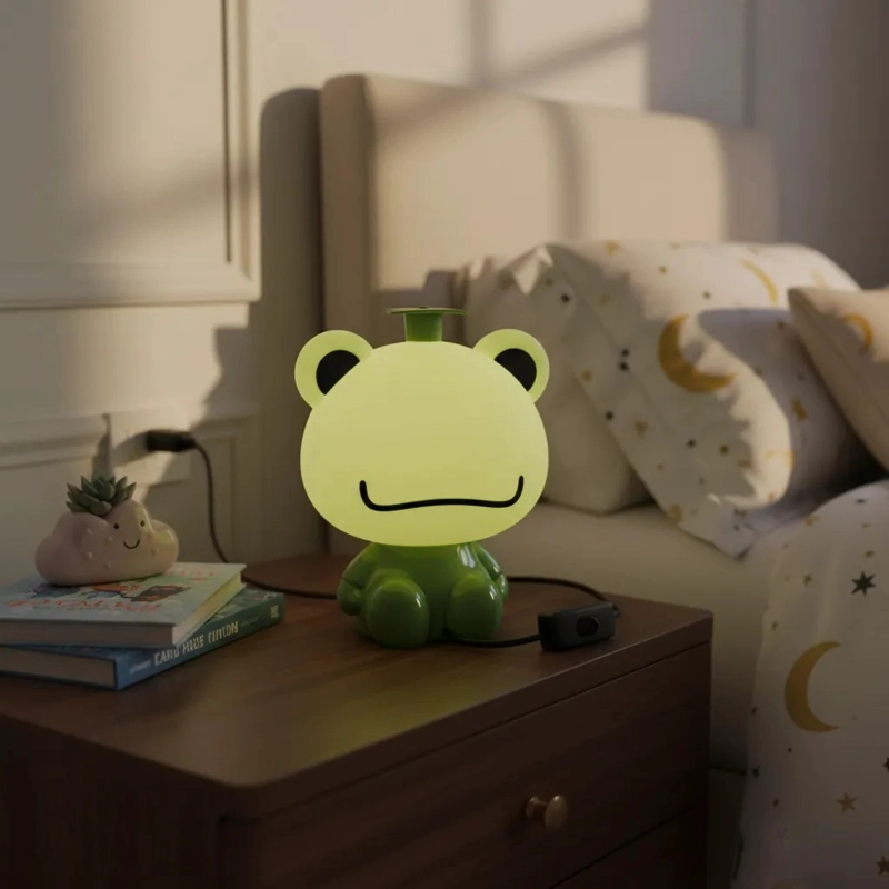 LAMPARA LED DECORATIVA NOCTURNA DISEÑO DE RANA PARA NIÑOS - 5