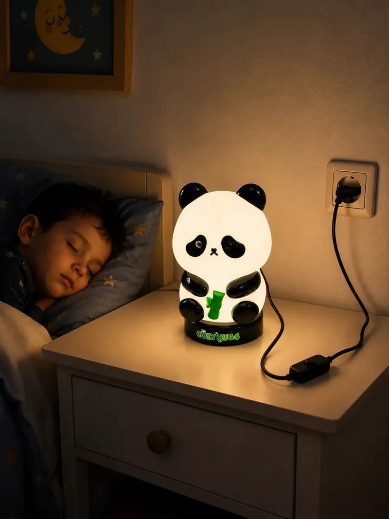 LAMPARA DECORATIVA LED NOCTURNA DISEÑO OSO PANDA PARA NIÑOS - 6