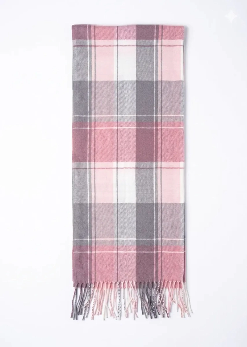 BUFANDA UNISEX DISEÑOS DE CUADROS SUAVE OTONO INVIERNO - 6
