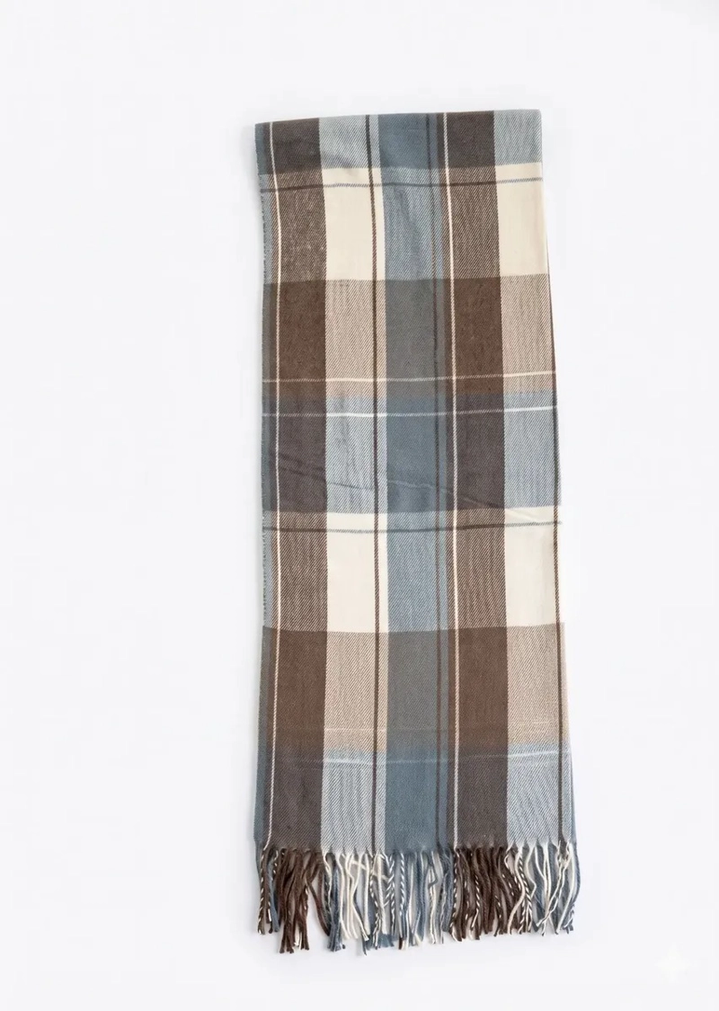 BUFANDA UNISEX DISEÑOS DE CUADROS SUAVE OTONO INVIERNO - 3