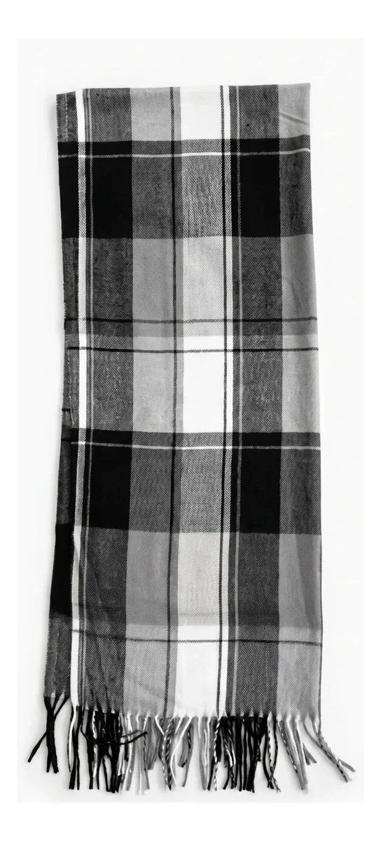 BUFANDA UNISEX DISEÑOS DE CUADROS SUAVE OTONO INVIERNO - 7